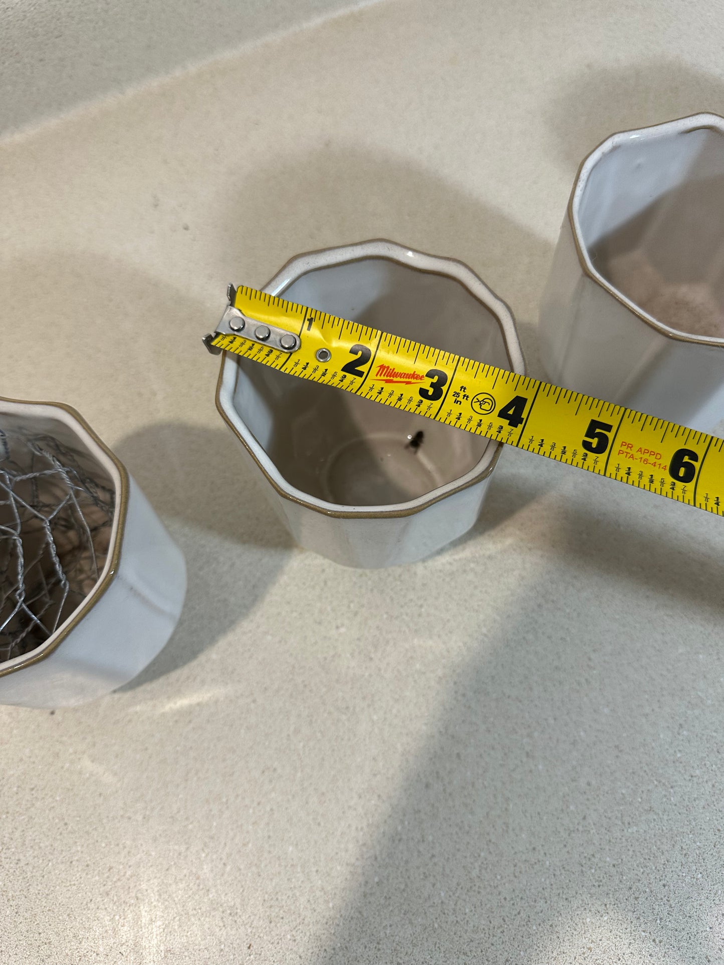 Small Geometric Vases (Lot of 4)