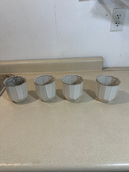 Small Geometric Vases (Lot of 4)