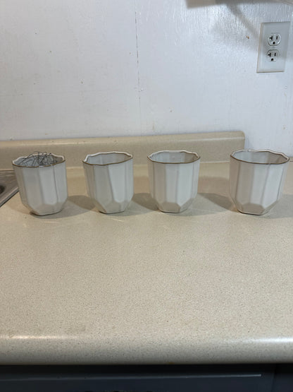 Small Geometric Vases (Lot of 4)