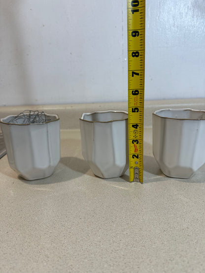 Small Geometric Vases (Lot of 4)