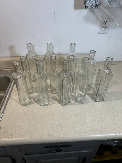 Mismatched Glass Budvases (Lot of 13)