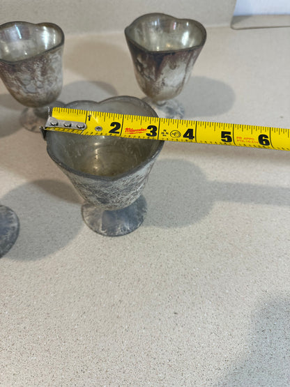 Burned Glass Small Vases (Lot of 5)