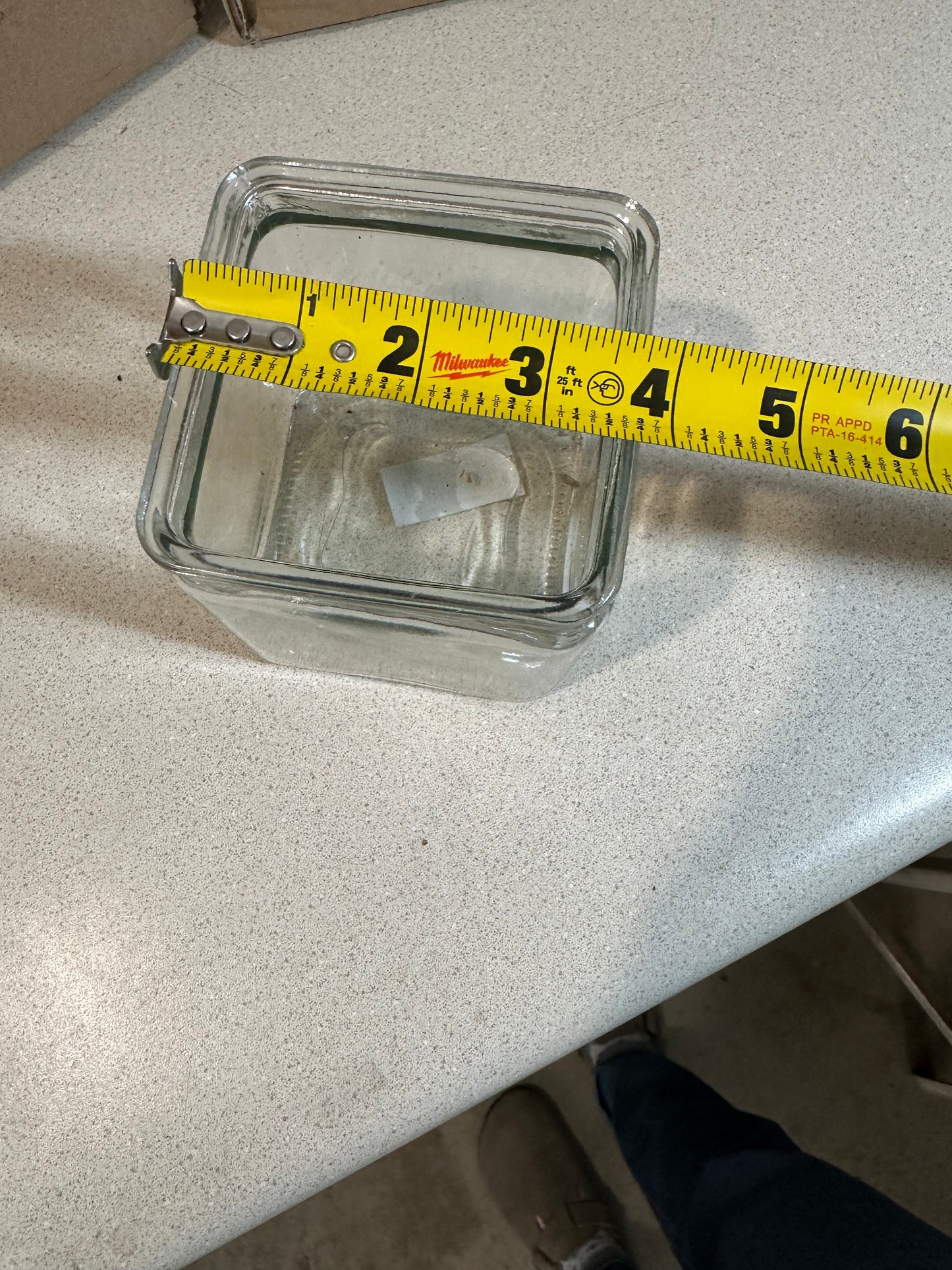 Glass Cube Vase (Lot of 48)
